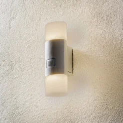 STEINEL L 910 S udendørs LED-væglampe, sensor sølv