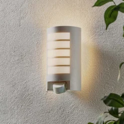 L 12 S Udendørs væglampe med sensor, sølv^STEINEL New