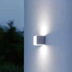 L 830 SC Udendørs væglampe med sensor, sølv^STEINEL Discount