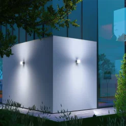 L 835 SC Udendørs væglampe med sensor sølv^STEINEL New