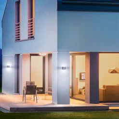 L 835 SC Udendørs væglampe med sensor sølv^STEINEL New