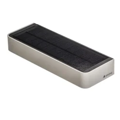 STEINEL LED-væglampe XSolar SOL-O S, sølv, sensor