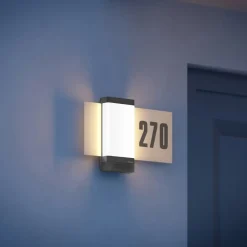 STEINEL smart husnummerlampe L 270 Digi SC, antracit