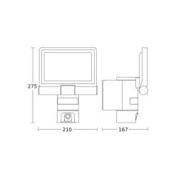 STEINEL XLED Cam 1 SC kameraspot, samtaleanlæg