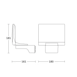 XLED Home 2 udendørsspot i sort^STEINEL New