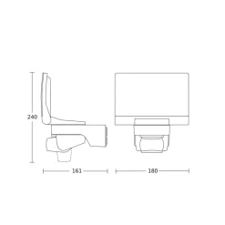 STEINEL XLED Home 2 XL S sensorspot, sort