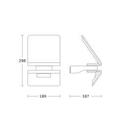 XSolar L-S solcelledrevet LED-udendørs væglampe, hvid^STEINEL Discount