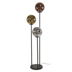 Stellar gulvlampe, 3 lyskilder, glas, metal, flerfarvet^Zijlstra