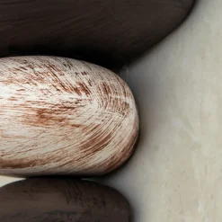 Stenimitation: den beige-brune væglampe LITICA^ORION Hot