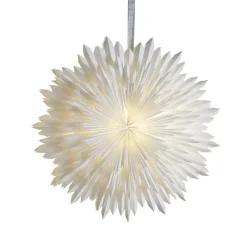 Stern Ice, hvid, papir, Ø 70 cm, uden fatning^STAR TRADING Outlet