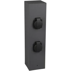 Trio Lighting Stikkontaktsøjler>Stikdåsepullert til udvendig stikkontakt, 4-vejs