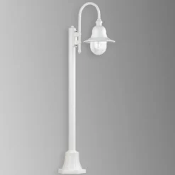 Stilampe Nios i trykstøbt aluminium, hvid^LCD Best