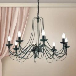 Stor CLARA lysekrone i herregårdsstil med otte lys^ORION Sale