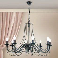 Stor CLARA lysekrone i herregårdsstil med otte lys^ORION Sale