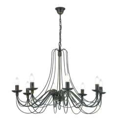 Stor CLARA lysekrone i herregårdsstil med otte lys^ORION Sale