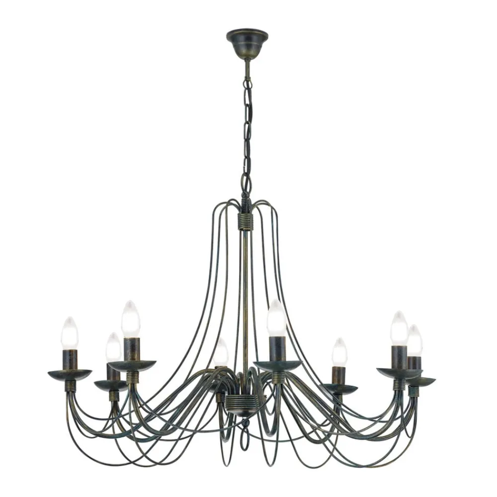 Stor CLARA lysekrone i herregårdsstil med otte lys^ORION Sale
