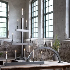 Storm vinduesstage, 5 lyskilder, 118 cm, mørkegrå^STAR TRADING