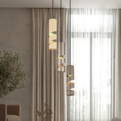 Trio Lighting Pendellamper>Stream hængelampe, flerfarvet, Ø 28 cm, 3 lyskilder, metal, GU10