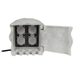 Strømfordeler Piedra i granit look til udendørs^Heitronic Hot