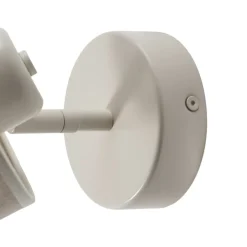 Suerte væglampe, cremehvid, hørtekstil, 18 cm høj, E14^Argon Clearance