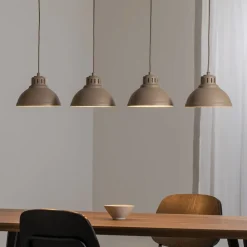 Sven hængelampe, 4 lyskilder, beige, stål^Luminex