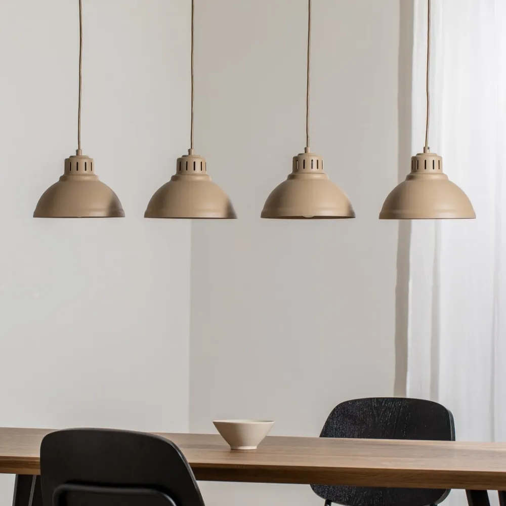 Sven hængelampe, 4 lyskilder, beige, stål^Luminex