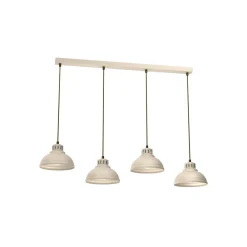 Sven hængelampe, 4 lyskilder, beige, stål^Luminex