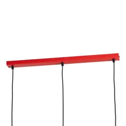 Sven hængelampe, 3 lyskilder, rød, stål, E27^Luminex Online