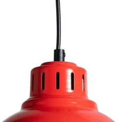 Sven hængelampe, 3 lyskilder, rød, stål, E27^Luminex Online