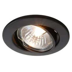 Deko-Light Svingbar lavsp.-indbygningsring 68er, mat sort