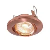 Deko-Light Indbygningsspots|Spotlights>Svingbar lavsp.-mont.ring 68er, børstet kobber