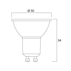 Sylvania Led Pærer>LED-reflektorpære GU10 7W 6.500K 36° 620 lm hvid