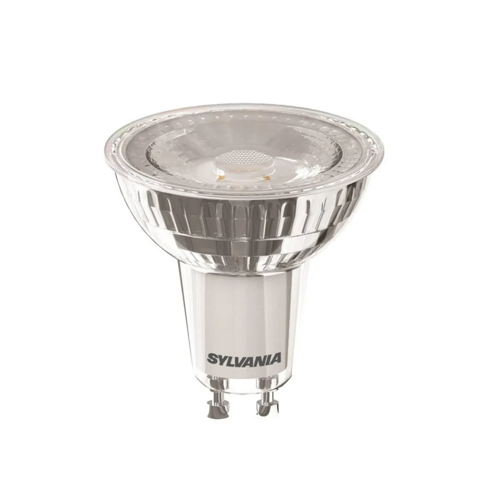 Sylvania Led Pærer>LED-reflektorpære GU10 5W 3.000K 36° 475 lm glas