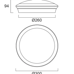 Sylvania Start Surface loft, Ø 30 cm, Multipower, HF-sensor