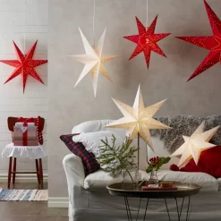 STAR TRADING Syvtakket dekorationslampe Sensy Star