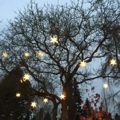 STERNTALER 18-tak XL- plast stjerne til ude brug - hvid