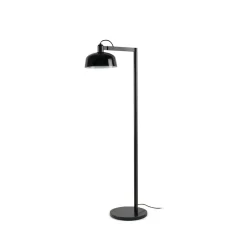 FARO BARCELONA Gulvlamper|Gulvlamper>Tatawin gulvlampe, sort, stål/glas, højde 148 cm