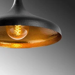 Opviq Tattoo 2641 hængelampe, Ø36cm, sort/guld