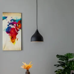 Opviq Tattoo 2396 hængelampe, Ø18cm, sort/guld