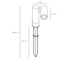 Tatum LED jordspydslygte med drejeligt spotlys^Lucide Clearance