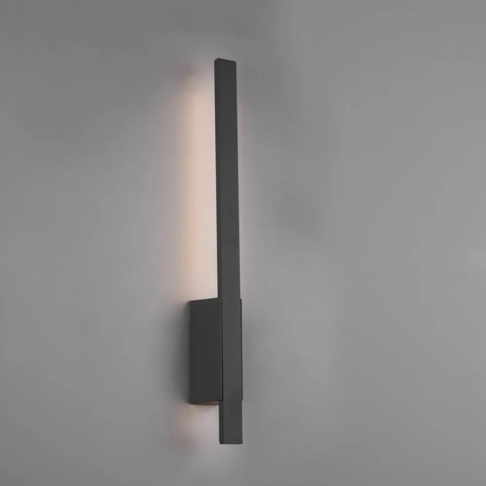 Trio Lighting Væglamper>Tawa udendørs LED-væglampe af aluminium, antracit
