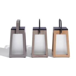 Tecka soldrevet LED-lanterne, bærbar, DuraTek 25cm^Les Jardins Best