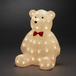Konstsmide Christmas Teddybjørn LED-dekofigur klar IP44 højde 38 cm