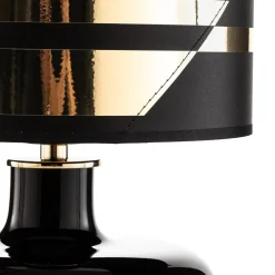 Tekstil bordlampe Bodo, sort-guld^Argon Discount