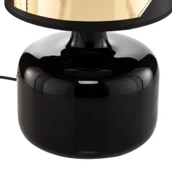 Tekstil bordlampe Bodo, sort-guld^Argon Discount