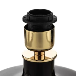 Tekstil bordlampe Bodo, sort-guld^Argon Discount