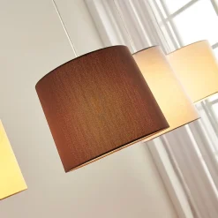 Lindby Tekstil hængelampe Hermina, 5 lyskilder