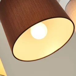 Lindby Tekstil hængelampe Hermina, 5 lyskilder