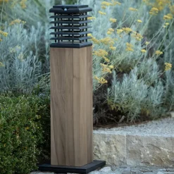 Les Jardins Solcelle Lampe Med Sensor|Sokkellamper Med Sensor>Tekura LED-gadelampe med solcelle, Duratek grå/grå