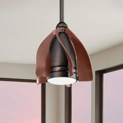 KICHLER Terna LED-loftventilator, olieret/børstet bronze